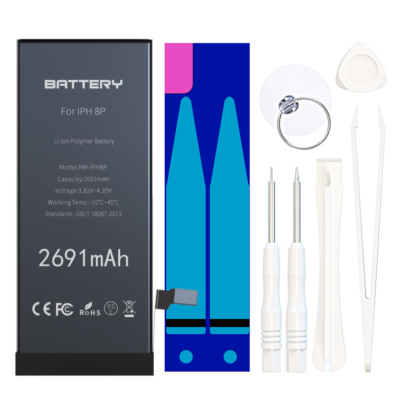 Lithium - Ion Apple Iphone 8 Plus Battery 2691mAh Energy Saving 12 Months Warranty